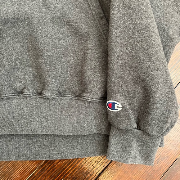 MIT Seal Champion Vintage Fleece Hoodie Sweatshirt - Picture 4 of 5